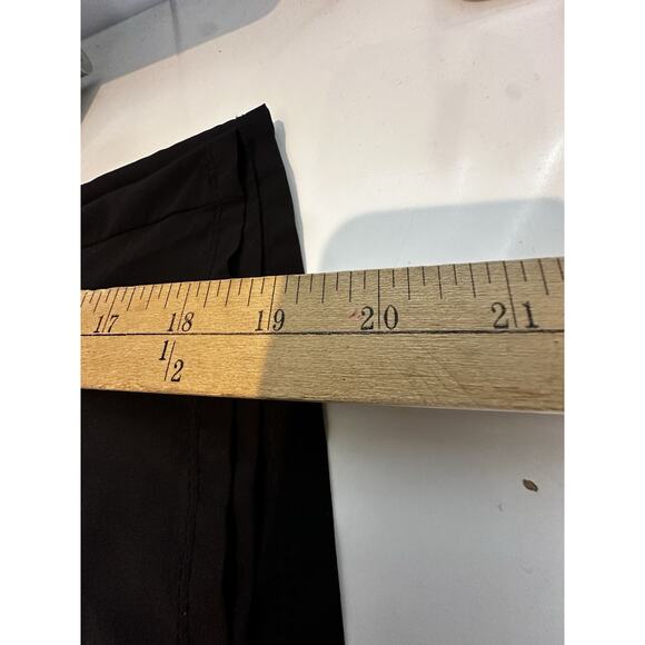 Athleta Size 6 Women Mercer Romper Jumpsuit Wide Leg Quick Dry Black 19” In BD4 - Picture 7 of 11